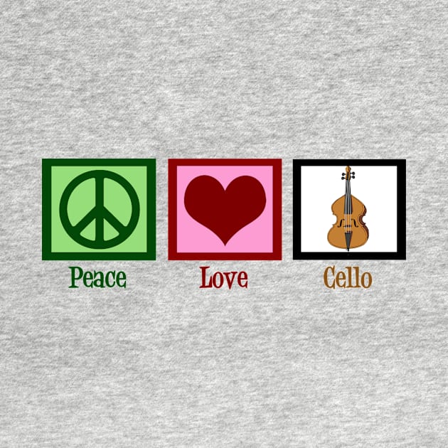 Peace Love Cello by epiclovedesigns